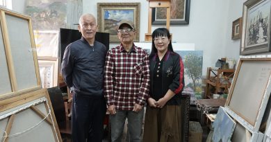 海南省艺术家促进会访问著名油画家符国平